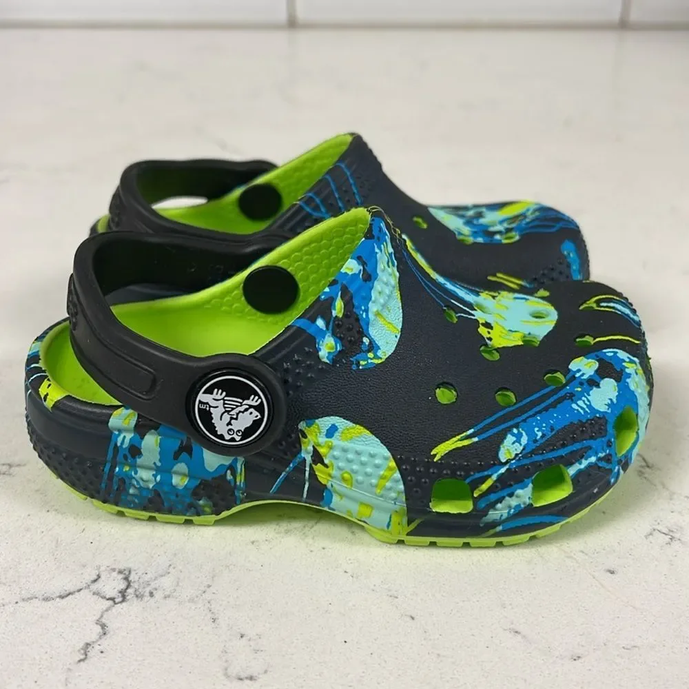CROCS - Littles CLASSIC META SCAPE CLOG Jelly Fish Size 6